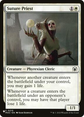 Suture Priest (MOC) card from The List Reprints