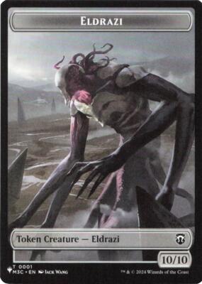 Eldrazi // Elf Warrior Double-Sided Token card from The List Reprints