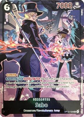 Sabo (120) (English Version 3rd Anniversary Set) card from One Piece Promotion Cards