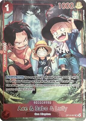 Ace & Sabo & Luffy (English Version 3rd Anniversary Set) card from One Piece Promotion Cards