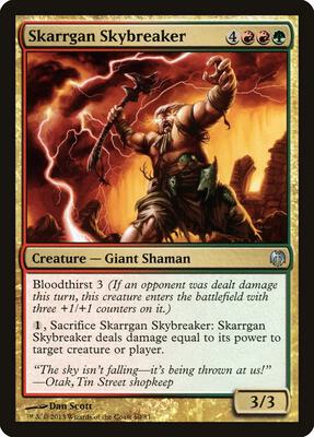 Skarrgan Skybreaker card from Duel Decks: Heroes vs. Monsters