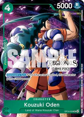 Kouzuki Oden (Regional Participation Pack 2026 Vol.2) card from One Piece Promotion Cards