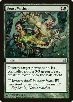 Beast Within card from Duel Decks: Heroes vs. Monsters