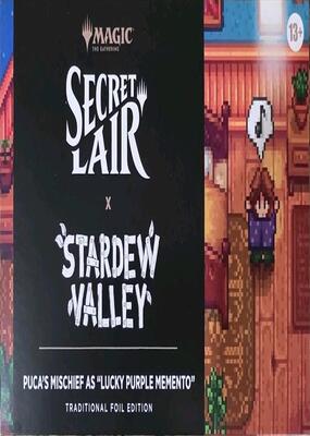Secret Lair Drop: Secret Lair x Stardew Valley - Puca's Mischief As "Lucky Purple Memento"  - Traditional Foil Edition card from Secret Lair Drop Series