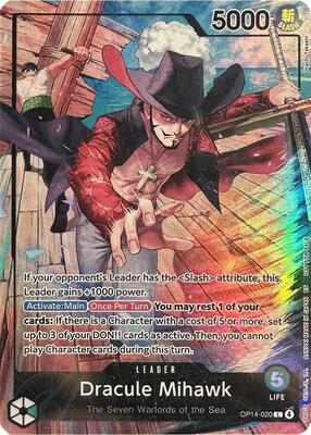 Dracule Mihawk (2026 PSA Magazine Promo) card from One Piece Promotion Cards
