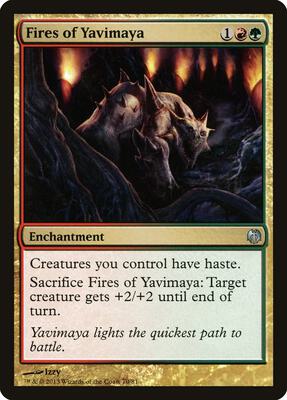 Fires of Yavimaya card from Duel Decks: Heroes vs. Monsters