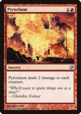 Pyroclasm card from Duel Decks: Heroes vs. Monsters