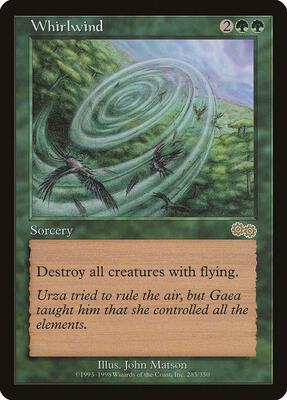Whirlwind card from Urza's Saga