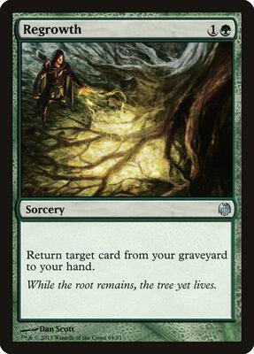 Regrowth card from Duel Decks: Heroes vs. Monsters