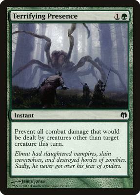 Terrifying Presence card from Duel Decks: Heroes vs. Monsters