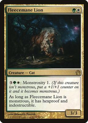 Fleecemane Lion card from Theros
