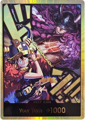 DON!! Card (Alternate Art) (Luffy and Loki) (Gold) card from The World's Strongest Warriors