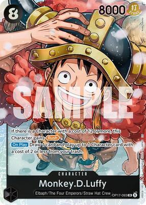 Monkey.D.Luffy (093) card from The World's Strongest Warriors