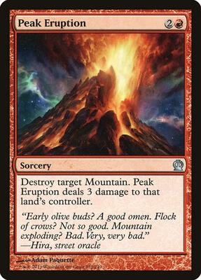 Peak Eruption card from Theros