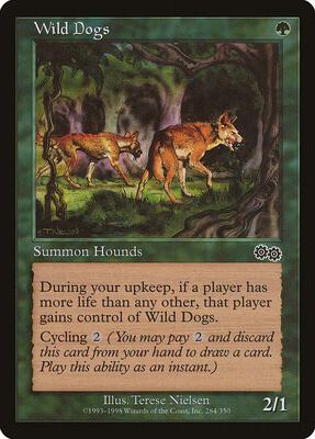 Wild Dogs card from Urza's Saga