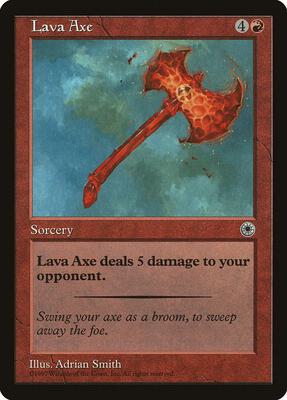Lava Axe card from Portal