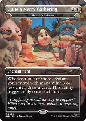 Quite a Merry Gathering - Tocasia's Welcome card from Secret Lair Drop Series