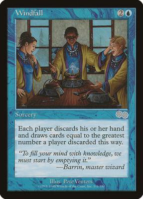Windfall card from Urza's Saga