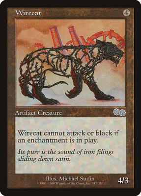 Wirecat card from Urza's Saga