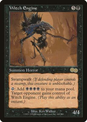 Witch Engine card from Urza's Saga