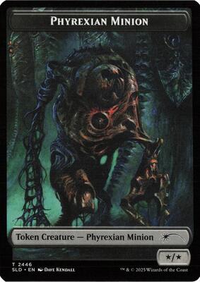 Phyrexian Minion (SLD) // Pegasus (KHC) Double-sided Token card from Secret Lair Drop Series