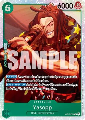 Yasopp card from The World's Strongest Warriors