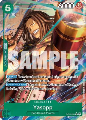 Yasopp (Alternate Art) card from The World's Strongest Warriors