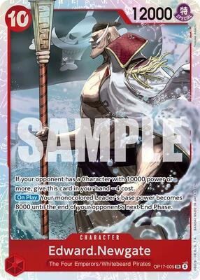 Edward.Newgate (005) card from The World's Strongest Warriors