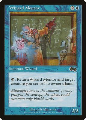 Wizard Mentor card from Urza's Saga