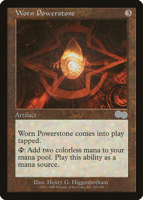 Worn Powerstone card from Urza's Saga
