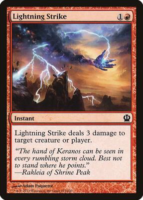 Lightning Strike card from Theros