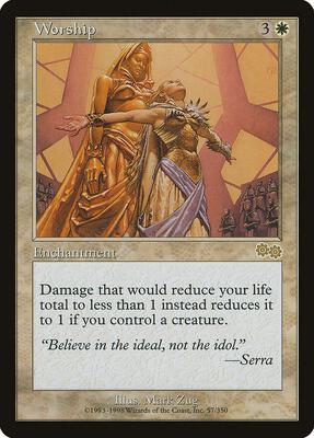 Worship card from Urza's Saga