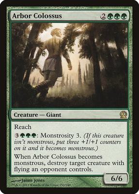 Arbor Colossus card from Theros
