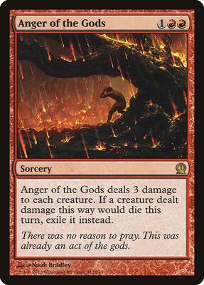 Anger of the Gods card from Theros