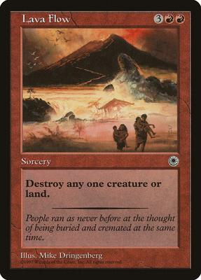 Lava Flow card from Portal