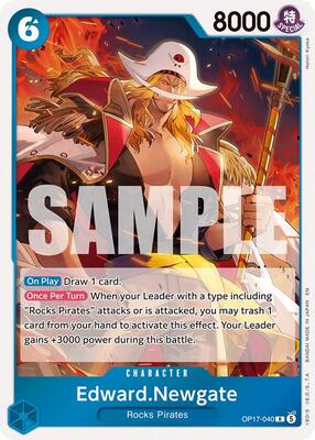 Edward.Newgate (040) card from The World's Strongest Warriors