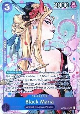 Black Maria (Dash Pack 2025) card from One Piece Promotion Cards