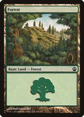 Forest (246) card from Theros
