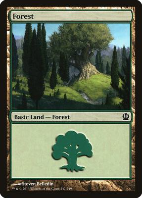 Forest (247) card from Theros