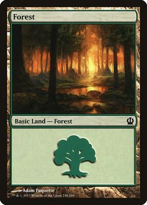 Forest (248) card from Theros