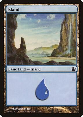 Island (234) card from Theros
