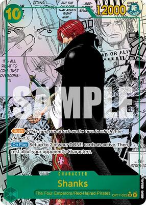 Shanks (022) (Manga) card from The World's Strongest Warriors