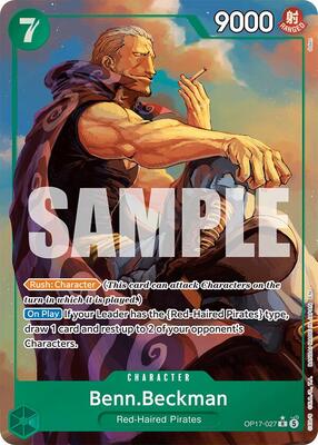 Benn.Beckman (Alternate Art) card from The World's Strongest Warriors