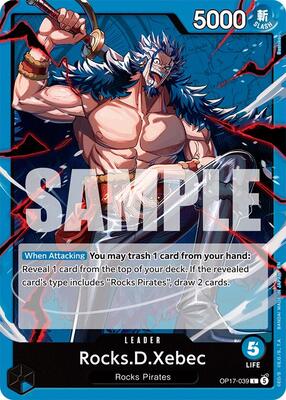 Rocks.D.Xebec (039) card from The World's Strongest Warriors