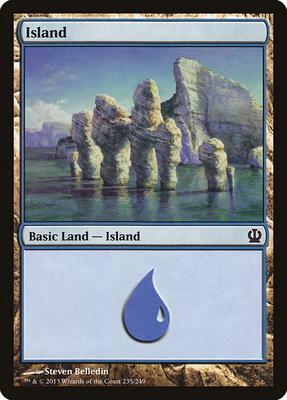 Island (235) card from Theros