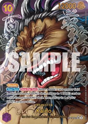 Kaido (062) (Super Alternate Art) card from The World's Strongest Warriors