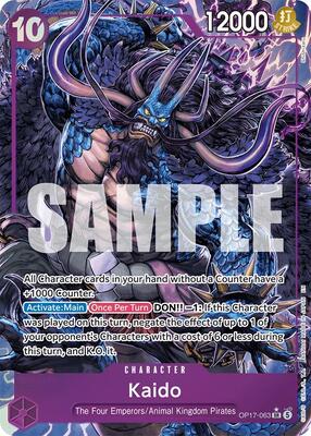 Kaido (063) (Alternate Art) card from The World's Strongest Warriors