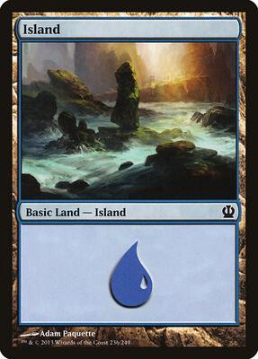 Island (236) card from Theros