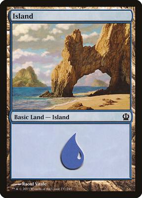 Island (237) card from Theros