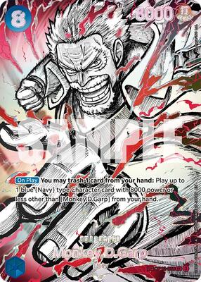Monkey.D.Garp (OP12-056) (SP) card from The World's Strongest Warriors